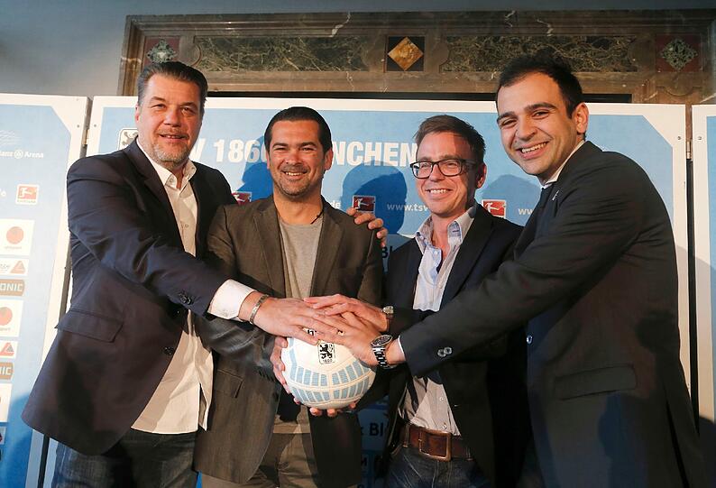 Von links: Präsident Gerhard Mayrhofer, Sportchef Gerhard Poschner, Geschäftsführer Markus Rejek und Investorenvertreter Noor Basha