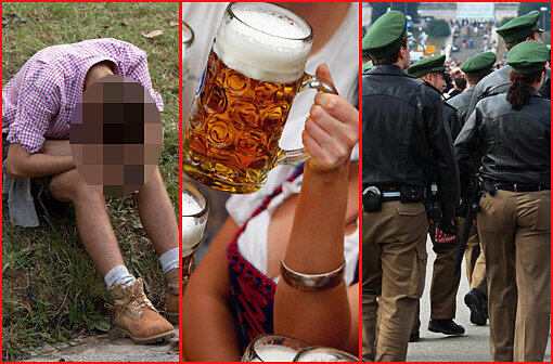 Betrunkene Jugendliche, Maßkrug-Prügeleien: Die Polizei hat auf der Wiesn einiges zu tun.
