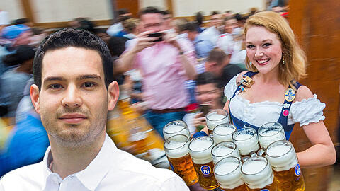 AZ-Lokalreporter Christian Pfaffinger findet: Die Wiesn-Bedienung kassiert schon gut ab für die Maß - aber sie tut auch was dafür.