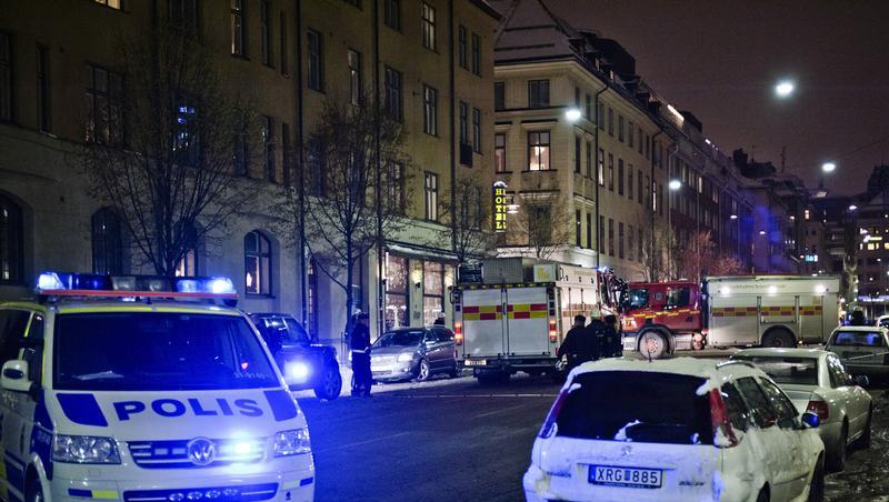Die Bombe detonierte in der Stockholmer Innenstadt. Die Bombe detonierte in der Stockholmer Innenstadt.