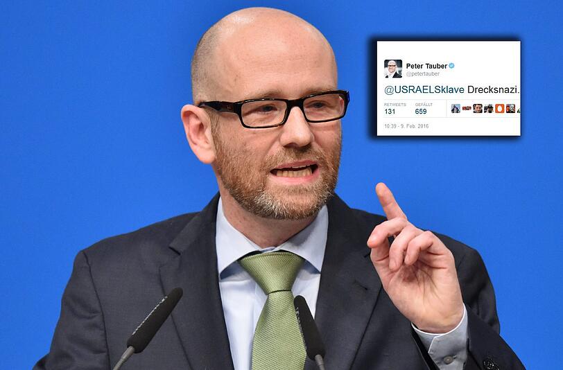 Sorgt mal wieder für Aufsehen auf Twitter: CDU-Generalsekretär Peter Tauber und sein "Drecksnazi"-Post.