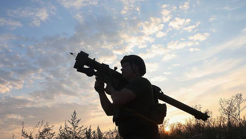 Ein Flugabwehrschütze der ukrainischen Nationalgarde.
