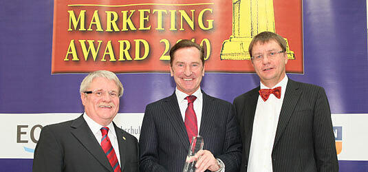 Laudator Prof. Dr. Werner Ziegler, Preisträger Dr. Josef L. Kastenberger sowie Prof. Dr. Stephan Kippes, Vorsitzender der Fachjury.