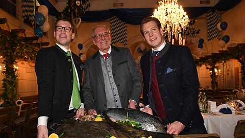 Franziskaner-Wirt Edi Reinbold (79) mit seinen Söhnen Ludwig (l.) und Mathias.