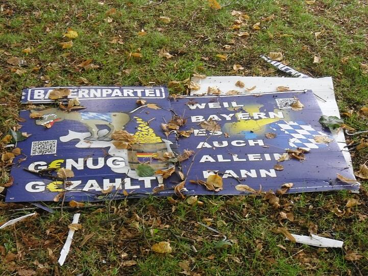 Die Bayernpartei wurde mit Füßen getreten.