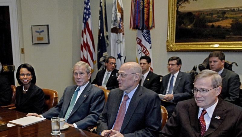 US-Präsident George W. Bush mit Vertretern des Internationalen Währungsfonds und der G7-Staaten in Washington. US-Präsident George W. Bush mit Vertretern des Internationalen Währungsfonds und der G7-Staaten in Washington.