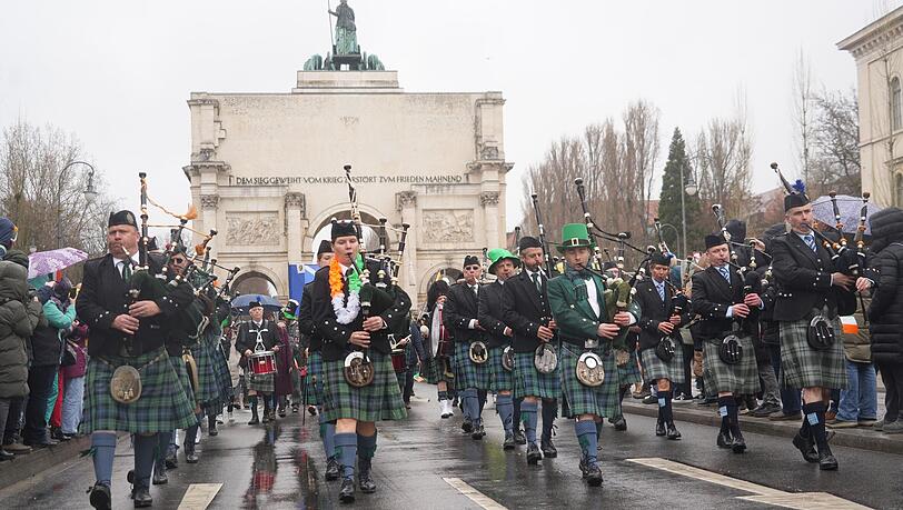 Dudelsack-Spieler auf dem Münchner St. Patrick’s Day im vergangenen Jahr. Dudelsack-Spieler auf dem Münchner St. Patrick’s Day im vergangenen Jahr.