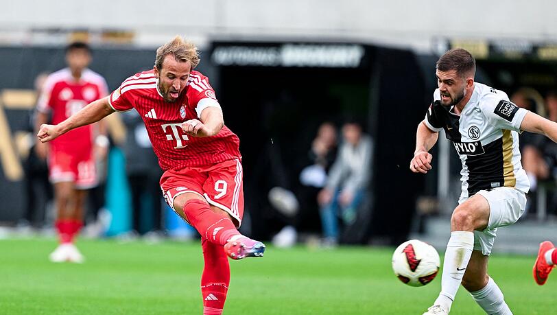 Harry Kane erzielte das 2:1 für den FC Bayern München. Harry Kane erzielte das 2:1 für den FC Bayern München.