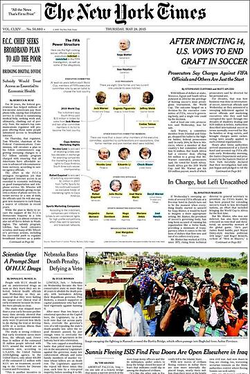 "Hau ab, Blatter", "Die Fifa als Mafia", "Arschlochtest": Die internationale Presse über den FIFA-Skandal. Pressestimmen zum Druchklicken...