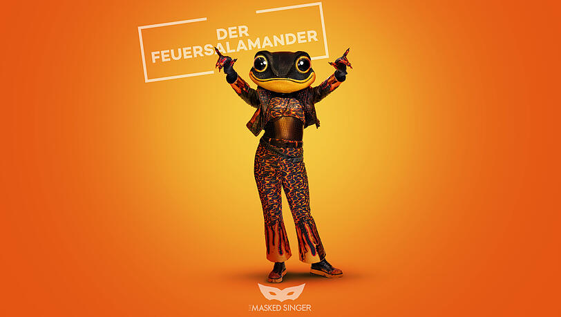 Der Feuersalamander möchte bei "The Masked Singer" die große Bühne rocken und dem Publikum einheizen. Der Feuersalamander möchte bei "The Masked Singer" die große Bühne rocken und dem Publikum einheizen.