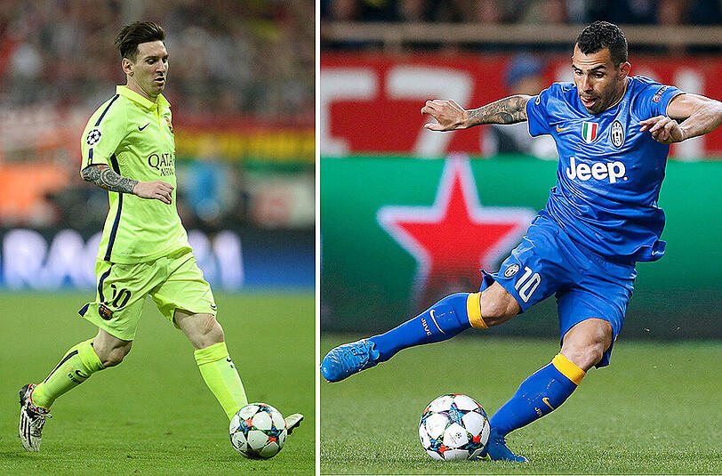 Angriff 2: Lionel Messi (27) - Carlos Tevez (31): Messi soll nicht ganz unschuldig daran gewesen sein, dass Tevez nicht mit Argentinien zur WM fahren durfte. In Berlin sehen sie sich wieder. Messi spielt in dieser Saison wieder ganz groß auf und erzielte bereits 58 Tore. Ist wie eh und je das Herzstück von Barça. Tevez ist Juves Topscorer, erzielte 20 Tore in der Liga und sieben in der Königsklasse. Unangenehm für jeden Abwehrspieler, vor dem Tor gnadenlos effizient.