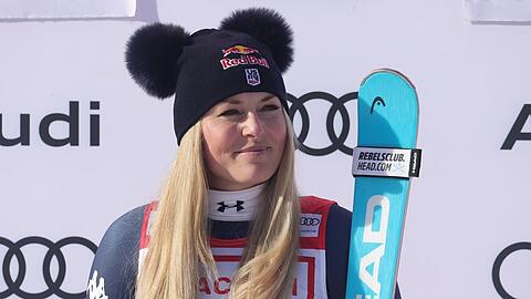 Lindsey Vonn ist nach ihrem schweren Sturz zur&uuml;ck im Fitnessstudio.