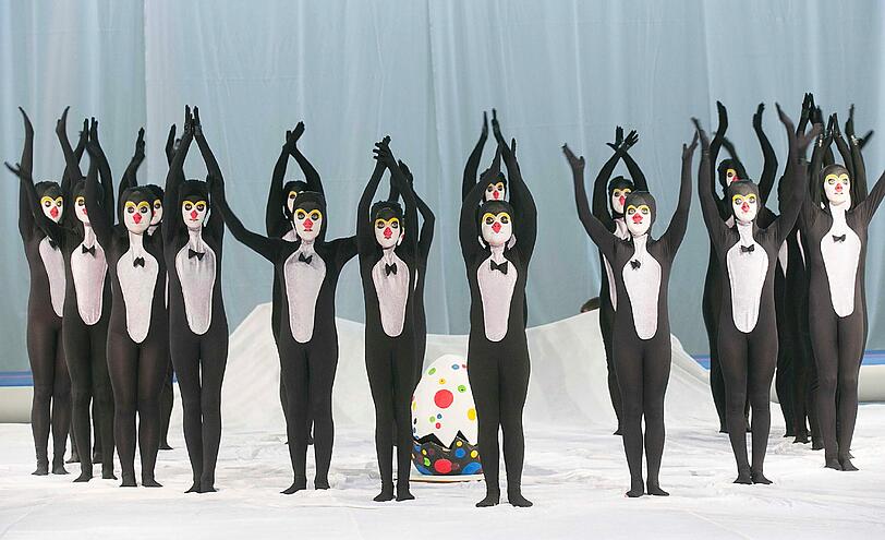 Das deutsche Team bei der Gymnaestrada 2015 in Helsinki.