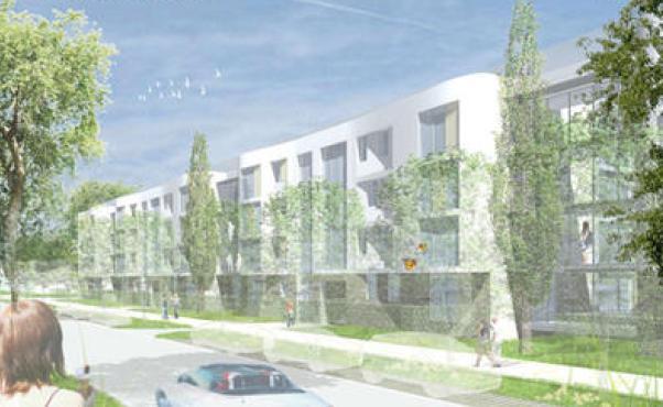 So schaut das Gebäudekonzept für das Gronsdorfer Areal südlich der Herzogstandstraße aus.