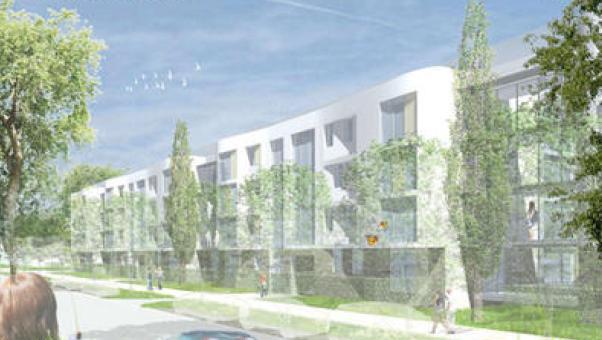 So schaut das Gebäudekonzept für das Gronsdorfer Areal südlich der Herzogstandstraße aus. So schaut das Gebäudekonzept für das Gronsdorfer Areal südlich der Herzogstandstraße aus.