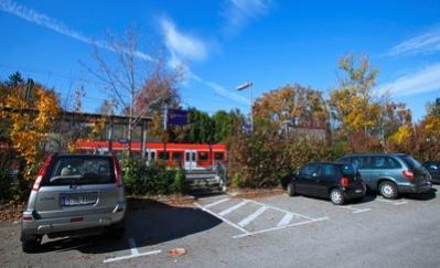 Die Park- und Ride-Anlage in Solln.