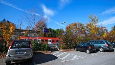 Die Park- und Ride-Anlage in Solln. Die Park- und Ride-Anlage in Solln.