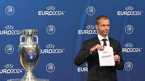Uefa-Präsident Aleksander Ceferin bei der Zeremonie zur Ausrichtung der Fußball-Europameisterschaft 2024.