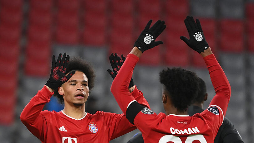 Teamkollegen beim FC Bayern: Leroy Sané (links) und Kingsley Coman (rechts)