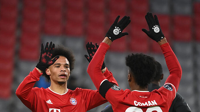 Teamkollegen beim FC Bayern: Leroy Sané (links) und Kingsley Coman (rechts)