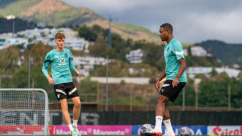 Im November gemeinsam im Training der österreichischen Nationalmannschaft: Paul Wanner (l.) und David Alaba.