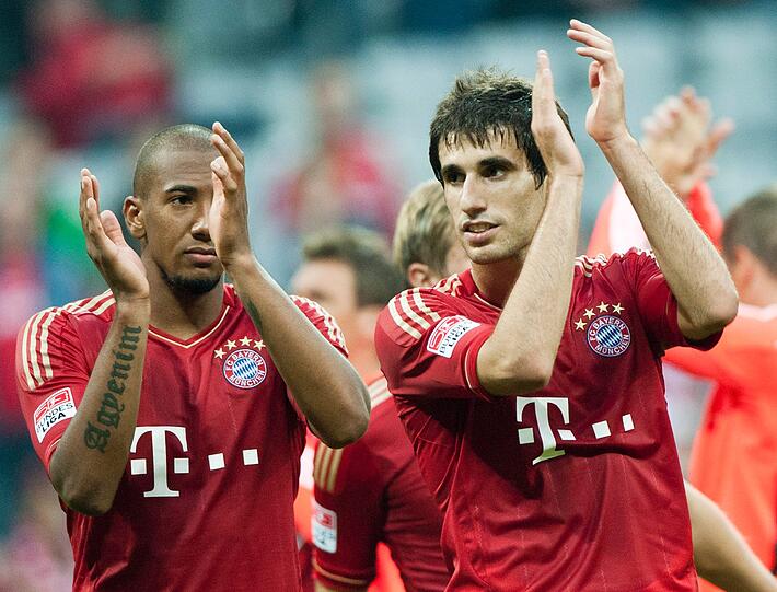 An seinem 24. Geburtstag darf 40-Millionen-Transfer Javi Martínez zum ersten Mal für die Bayern spielen. In der 77. Minute löst er Schweinsteiger ab - und beeindruckt mit einem Pass.