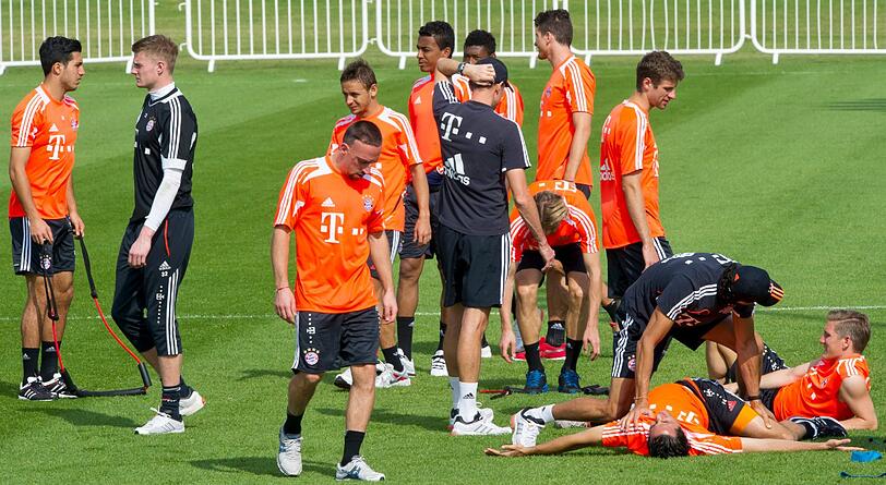 Letzter Tag in Doha: Regenerationstraining am Morgen.