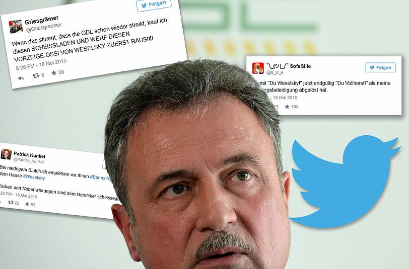 Bekommt auf Twitter überwiegend negatives Feedback: GDL-Chef Claus Weselsky.