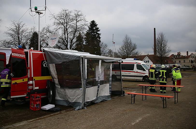 Bilder vom Bomben-Fundort in Mühldorf. Während Bauarbeiten wurde eine rund 80 Kilogramm schwere Fliegerbombe entdeckt.