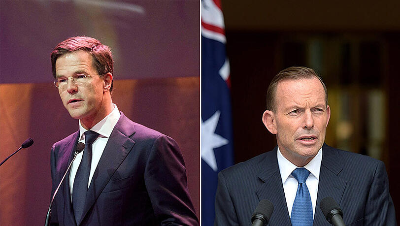 Zutiefst empört und enttäuscht reagierten die Regierungschefs der am meisten von der Tragödie betroffenen Länder, der niederländische Ministerpräsident Mark Rutte und Australiens Regierungschef Tony Abbott. Zutiefst empört und enttäuscht reagierten die Regierungschefs der am meisten von der Tragödie betroffenen Länder, der niederländische Ministerpräsident Mark Rutte und Australiens Regierungschef Tony Abbott.