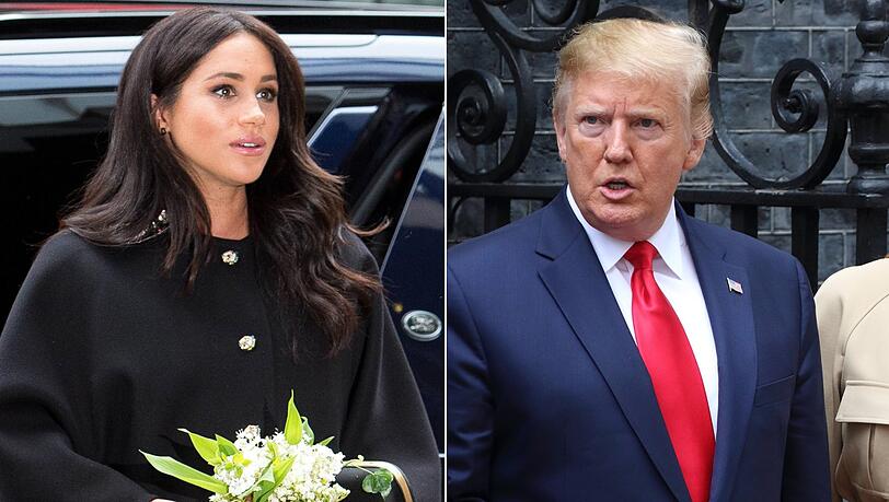 Donald Trump machte einen neuen Versuch, seine Aussagen über Herzogin Meghan zu erklären Donald Trump machte einen neuen Versuch, seine Aussagen über Herzogin Meghan zu erklären