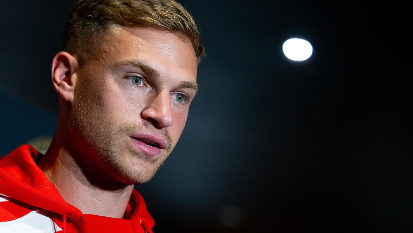 Joshua Kimmich bei der Presserunde in Cincinnati vor Bayerns erstem Gruppenspiel der Klub-WM gegen Auckland City.