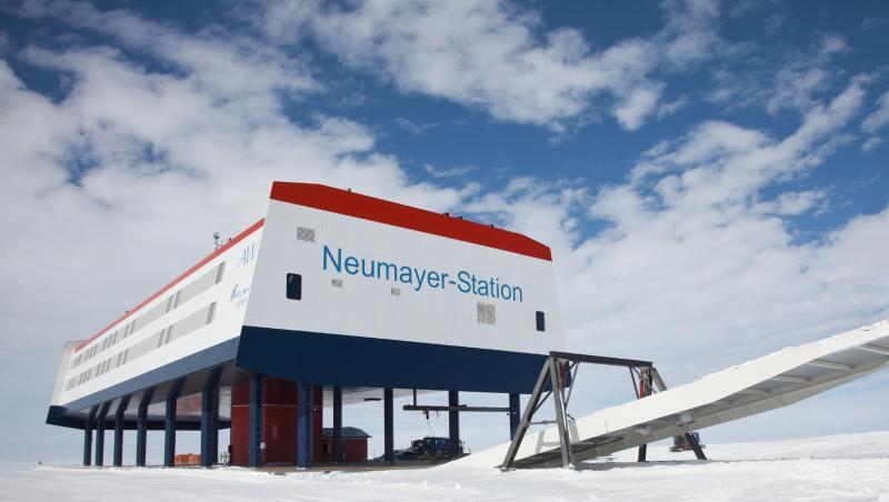 Die deutsche Forschungsstation Neumayer-Station III in der Antarktis. Foto: Thomas Steuer/Alfred Wegener Institut für Pola/Archivbild Die deutsche Forschungsstation Neumayer-Station III in der Antarktis. Foto: Thomas Steuer/Alfred Wegener Institut für Pola/Archivbild