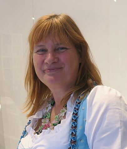 Bildhauerin Margit Grüner. Bildhauerin Margit Grüner.