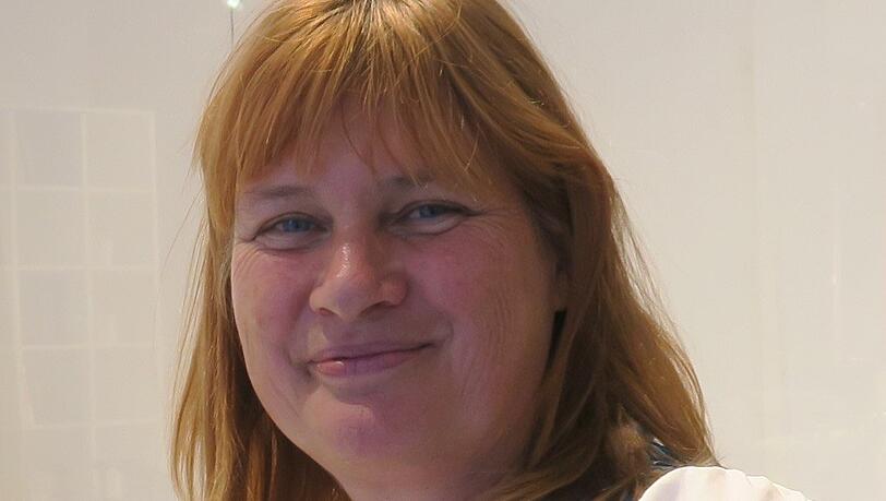 Bildhauerin Margit Grüner. Bildhauerin Margit Grüner.