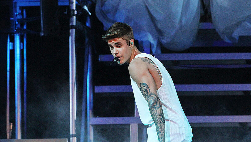 Auf der Bühne eine Größe: Justin Bieber Auf der Bühne eine Größe: Justin Bieber