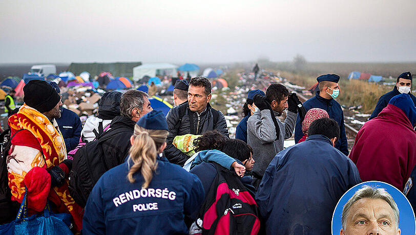 Ungarns Ministerpräsident Viktor Orban zur aktuellen FLüchtlingslage in Europa: "Wir wollen kein Chaos!" Ungarns Ministerpräsident Viktor Orban zur aktuellen FLüchtlingslage in Europa: "Wir wollen kein Chaos!"