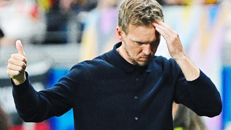 Puh, das war knapp! Bundestrainer Julian Nagelsmann und sein Kapitän Ilkay Gündogan wissen, dass die DFB-Elf gegen die Schweiz haarscharf an einer Pleite vorbeigeschrammt ist. Aber durch das späte Ausgleichstor lässt sich auch Kraft schöpfen. Fotos: imago