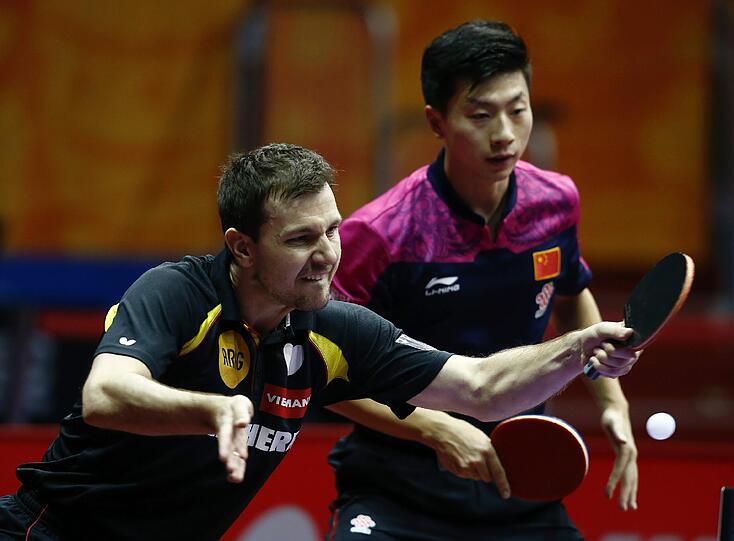 Das so genannte "Legenden-Doppel" Timo Boll/Ma Long scheiterte bereits in Runde zwei.