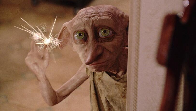 Dobby gilt als eine der beliebtesten Figuren der "Harry Potter"-Reihe. Dobby gilt als eine der beliebtesten Figuren der "Harry Potter"-Reihe.