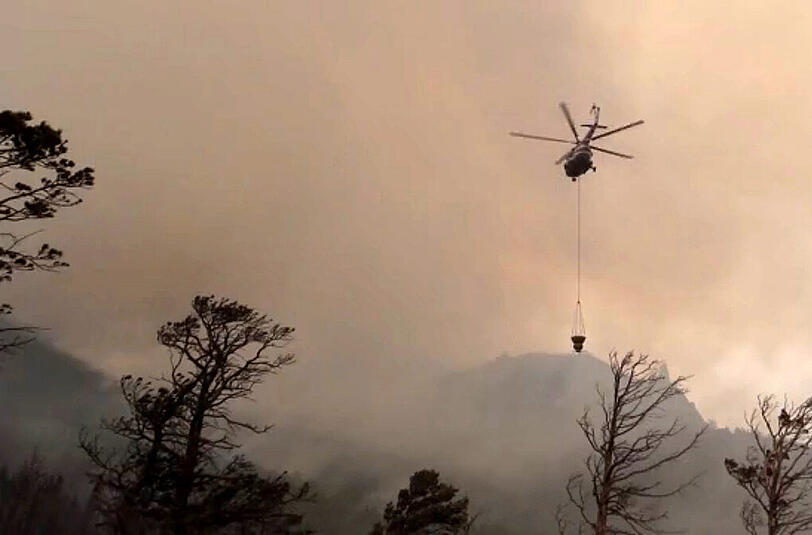 In Sibirien brennen rund 140.000 Hektar Wald.