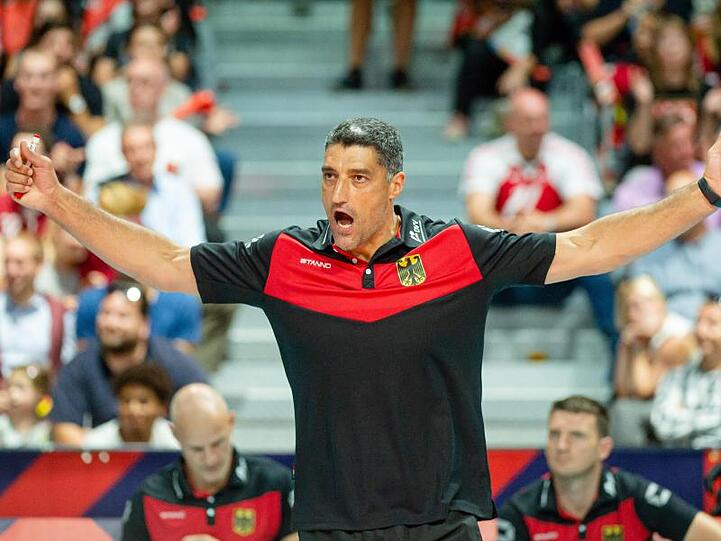 Deutschlands Trainer Andrea Giani hofft auf den ersten EM-Sieg.
