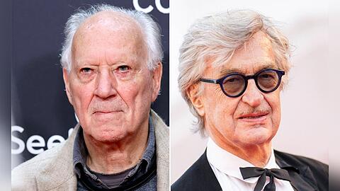 Werner Herzog (li.) und Wim Wenders sind mit Filmen beim Filmfestival in Venedig vertreten.