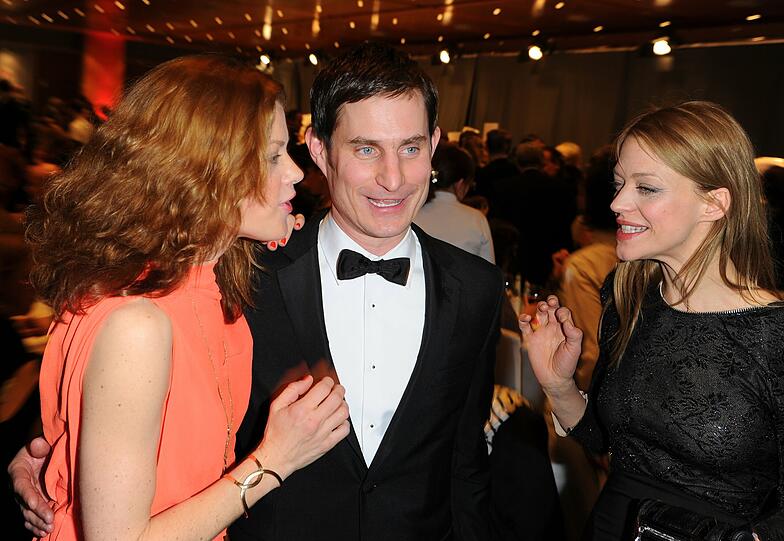 Schauspieler unter sich: Marie Bäumer (l-r), Clemens Schick und Heike Makatsch