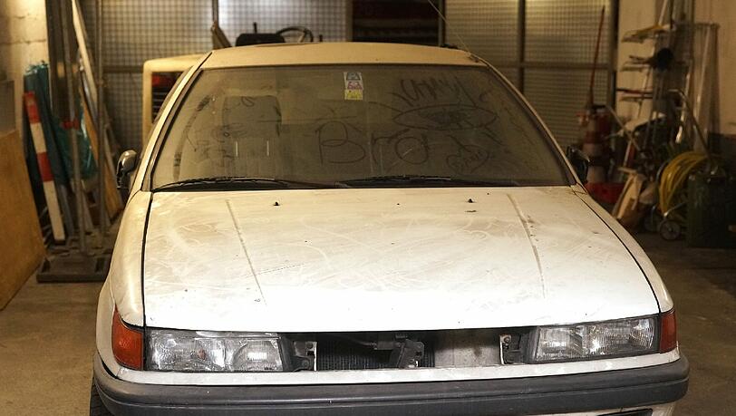 Der Staubfänger in der Tiefgarage. Der Staubfänger in der Tiefgarage.