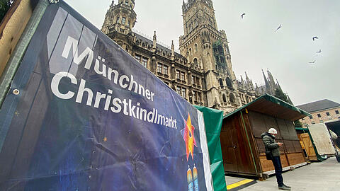 Auch in diesem Jahr kann der Christkindlmarkt auf dem Marienplatz nicht stattfinden.
