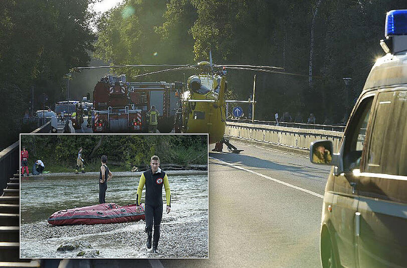 In der Nähe von Ismaning ist am Sonntag ein Junge (14) in der Isar etrunken