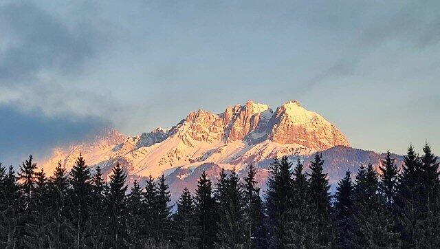 Der Blick aus der "Gewinner-Hütte". Der Blick aus der "Gewinner-Hütte".
