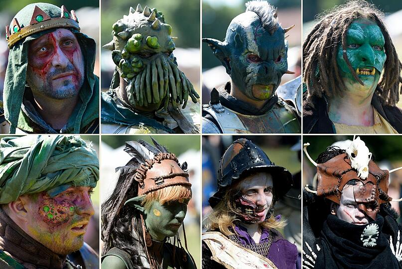 Rund 8000 Menschen treffen sich zum interaktiven Rollenspiel "ConQuest of Mythodea". Sehen Sie hier einige Bilder aus dem Jahr 2013