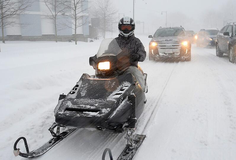 Schneechaos im Nordosten der USA: Bilder aus Boston.